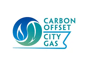カーボンオフセット都市ガスのロゴ