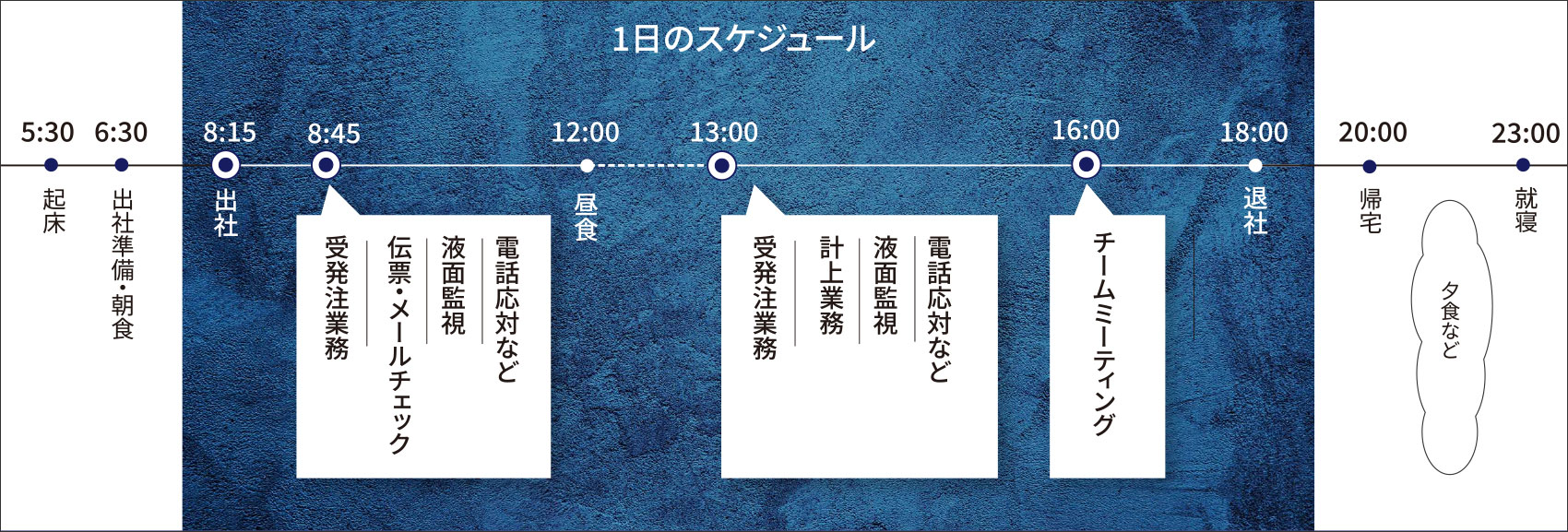 一日のスケジュール